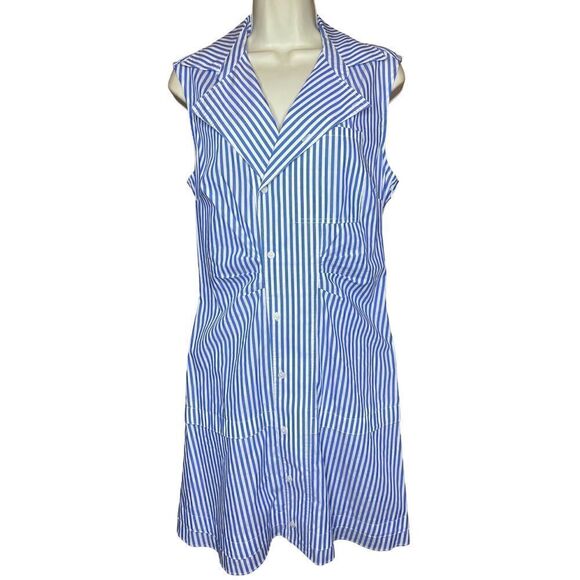 Derek Lam 10 Crosby Satina Sleeveless Button Front Shirt Dress NWT Size 8 - Picture 2 of 8